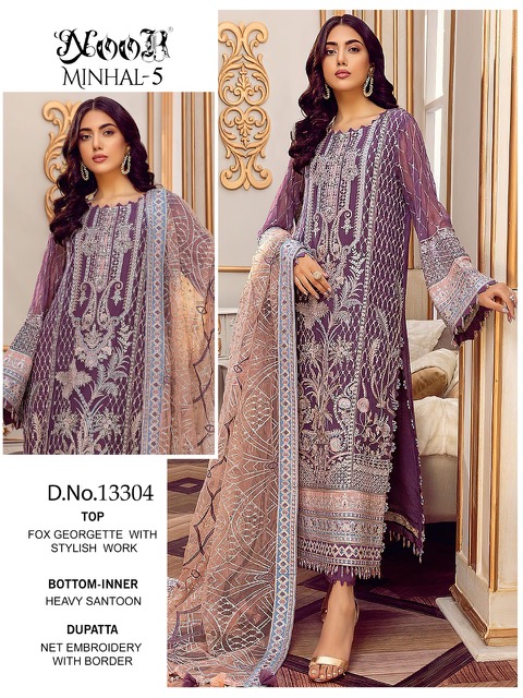 Noor Minhal Vol 5 Designer Pakistani Style Salwar 